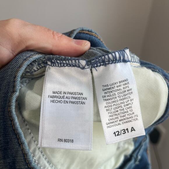 Lucky Brand Stevie High Rise Flare Jeans 12/31 Blue Denim Stretch Retro - Picture 5 of 10